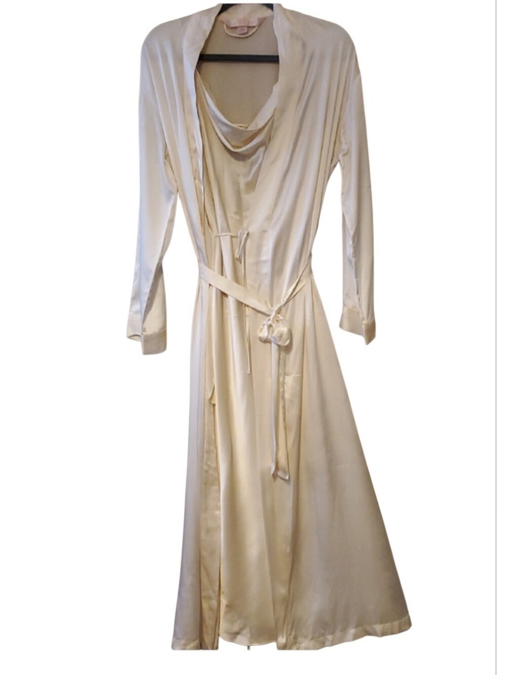 Victoria's Secret Robe Nightgown Set In Silk Robe Size XS/S Nightgown Size M